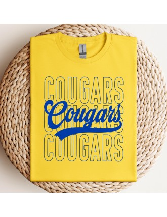 Cougars Script Tee