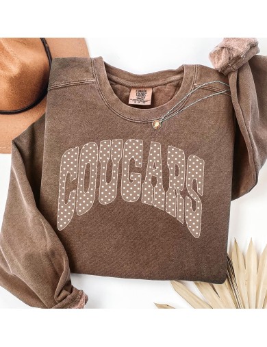 Cougar Polka Dot Sweatshirt