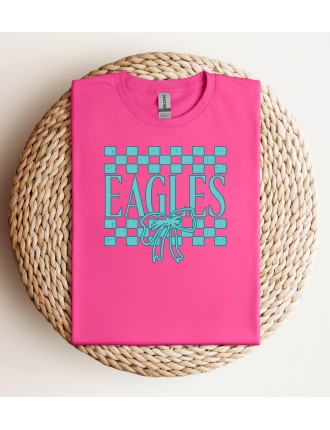 Checkered Bow Eagles Tee