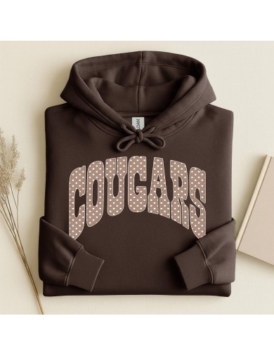Cougar Polka Dot---Hoodie