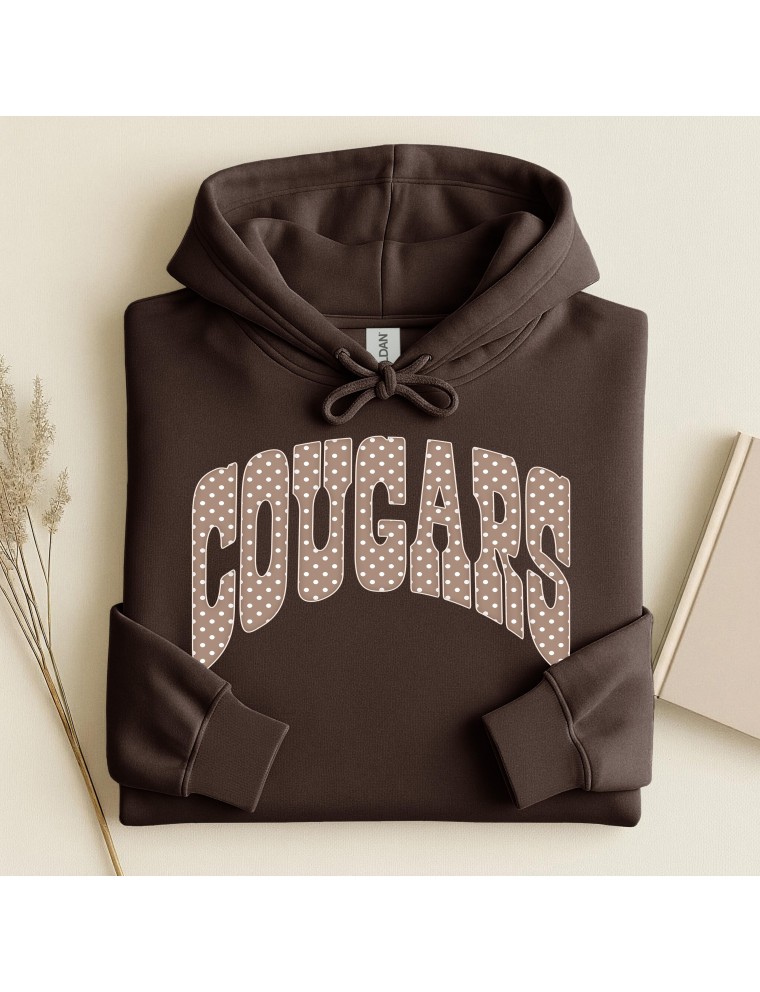Cougar Polka Dot---Hoodie