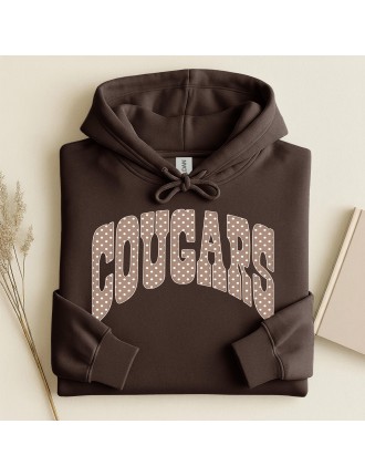 Cougar Polka Dot---Hoodie