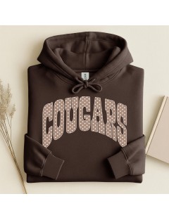 Cougar Polka Dot---Hoodie