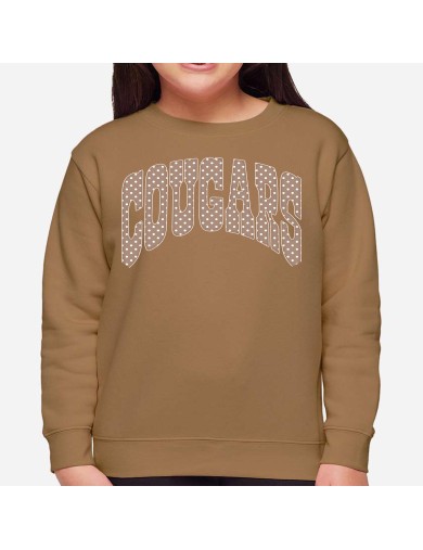 Cougar Polka Dot Sweatshirt- Youth