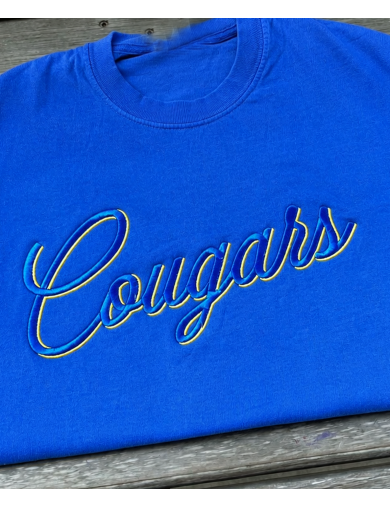 Cougars Legacy Script Embroidery