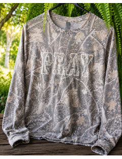 Camo Pray Embroidered Long Sleeve