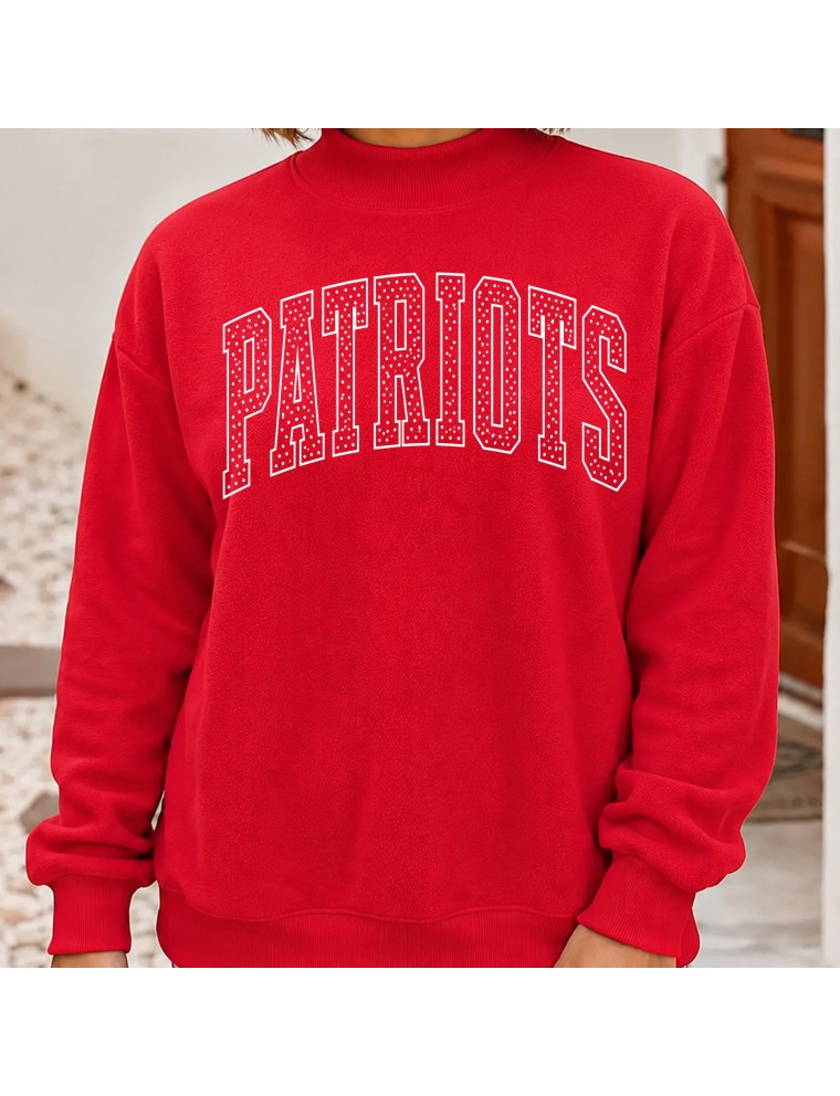 Dot Spirit Patriots Mock Neck