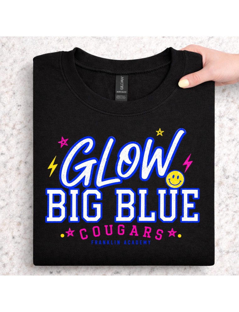Glow Big Blue Cougars Tee