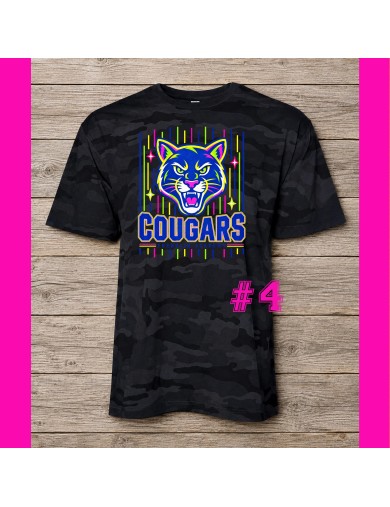Blacklight Camo Cougars Tee
