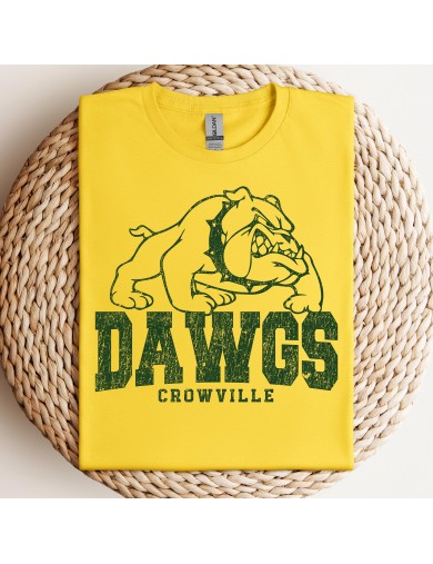 Crowville Dawgs Vintage Spirit Tee