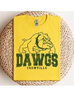 Crowville Dawgs Vintage Spirit Tee