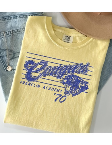 Franklin Academy '70 Vintage Cougar Tee