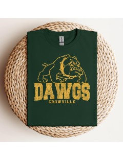 Crowville Dawgs Vintage Spirit Tee